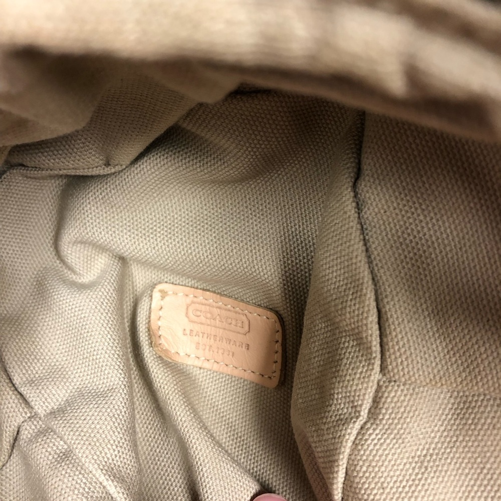 Coach Signature Monogram Canvas Bucket - Picture 10 of 10